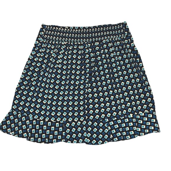 Band of the Free Colette Teal Diamond Mini Skirt Sz Medium Womens Black Deep Tea - Picture 5 of 9